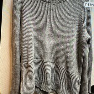Michael Kors Gray Ribbed Women's Sweater size XL/ NWOT